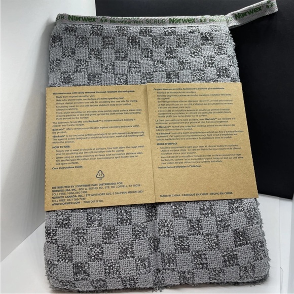 Norwex Bathroom Scrub Mitt in Graphite Brand New. - Picture 8 of 8